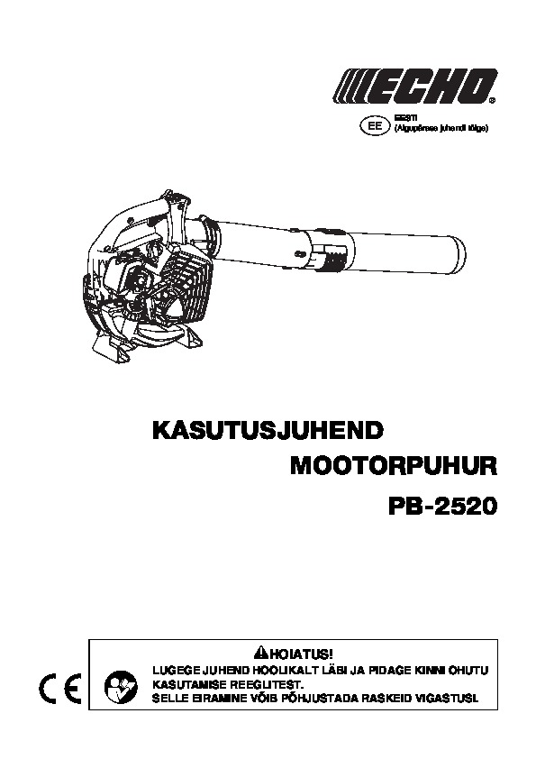 PB-2520 kasutusjuhend EE